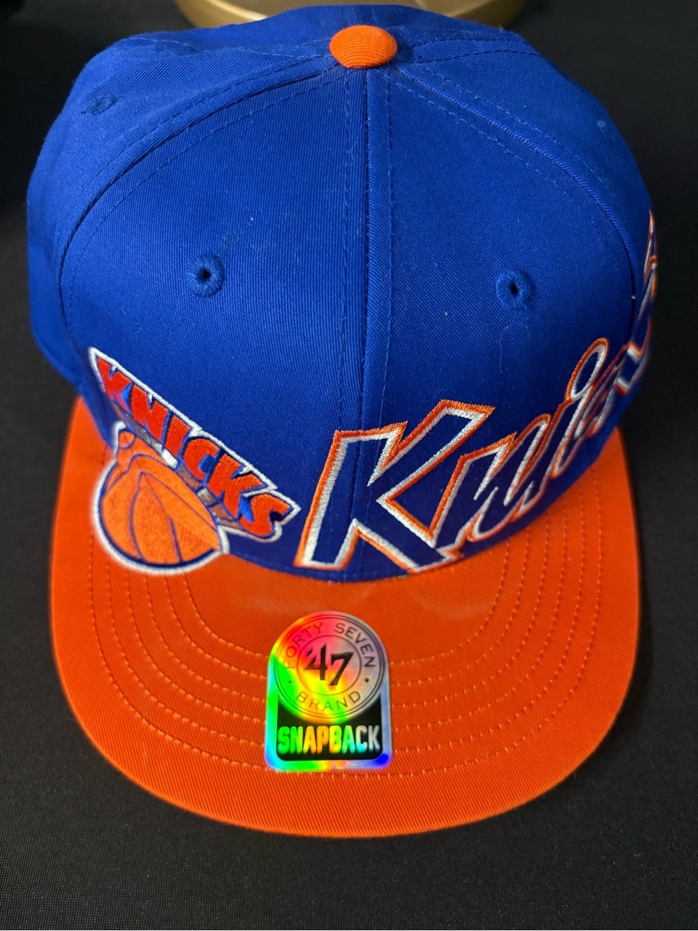 Vintage Style New York Knicks 47 Brand Snapback Hat Cap